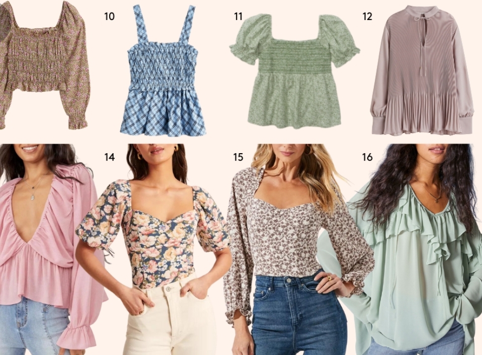 Styles of Tops.